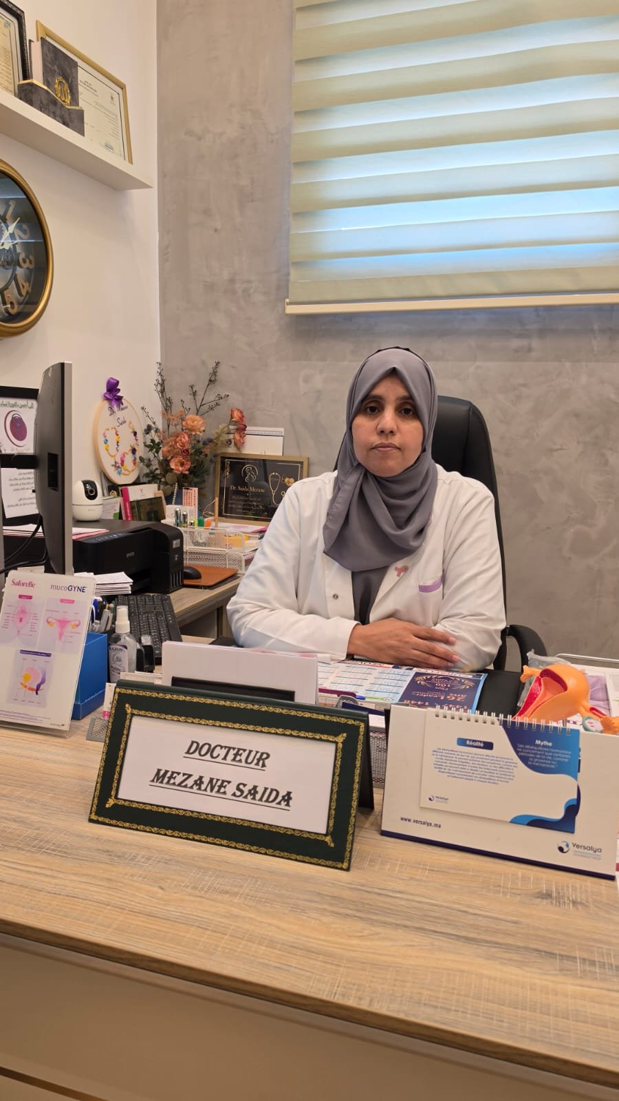Portrait du Dr Mezane Saïda, gynécologue obstétricienne à Tamesna